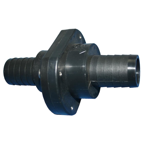 T-H Marine Supplies Double Barb Inline Scupper Check Valve - 1-1/8" - Black ILS-1200-DP - main